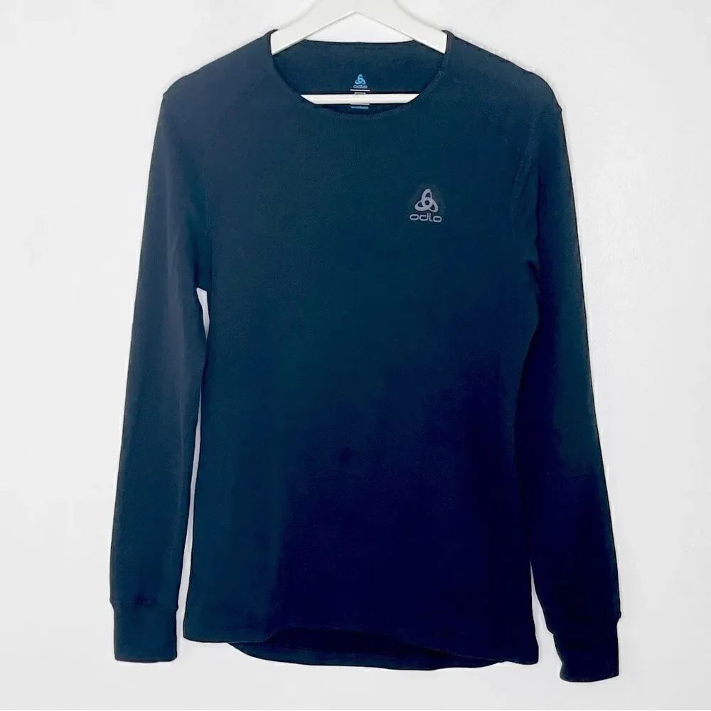Odlo Evolution Warm Long Sleeve Crew Top  in black - L